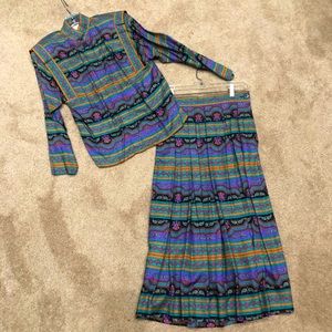 Vintage Skirt Set, Size 8P